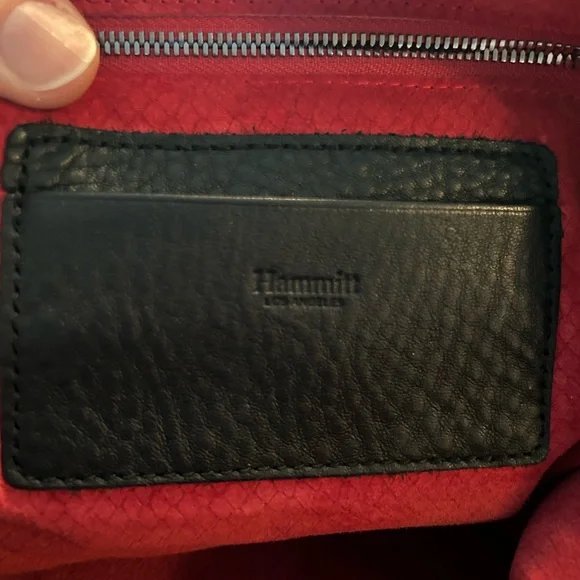 Hammitt Daniel’s large Black Leather Shoulder Bag with Silver Accents - Picture 7 of 9